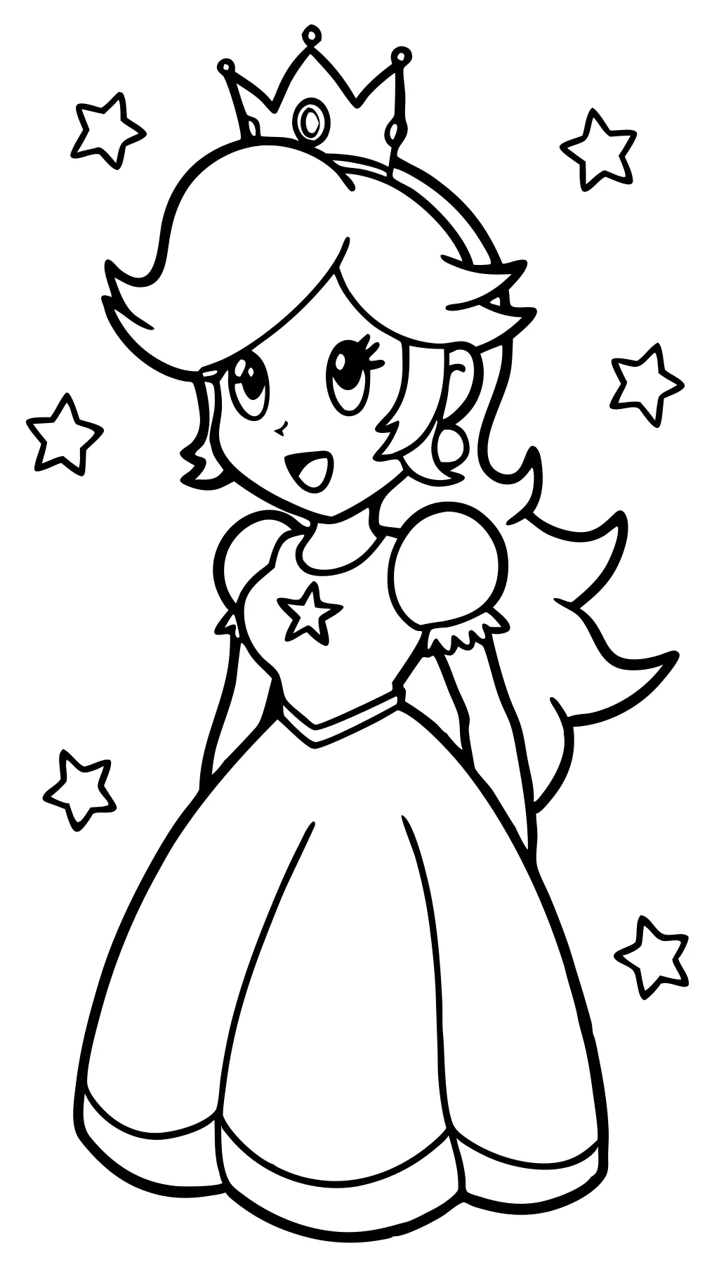 Página para colorear de Rosalina